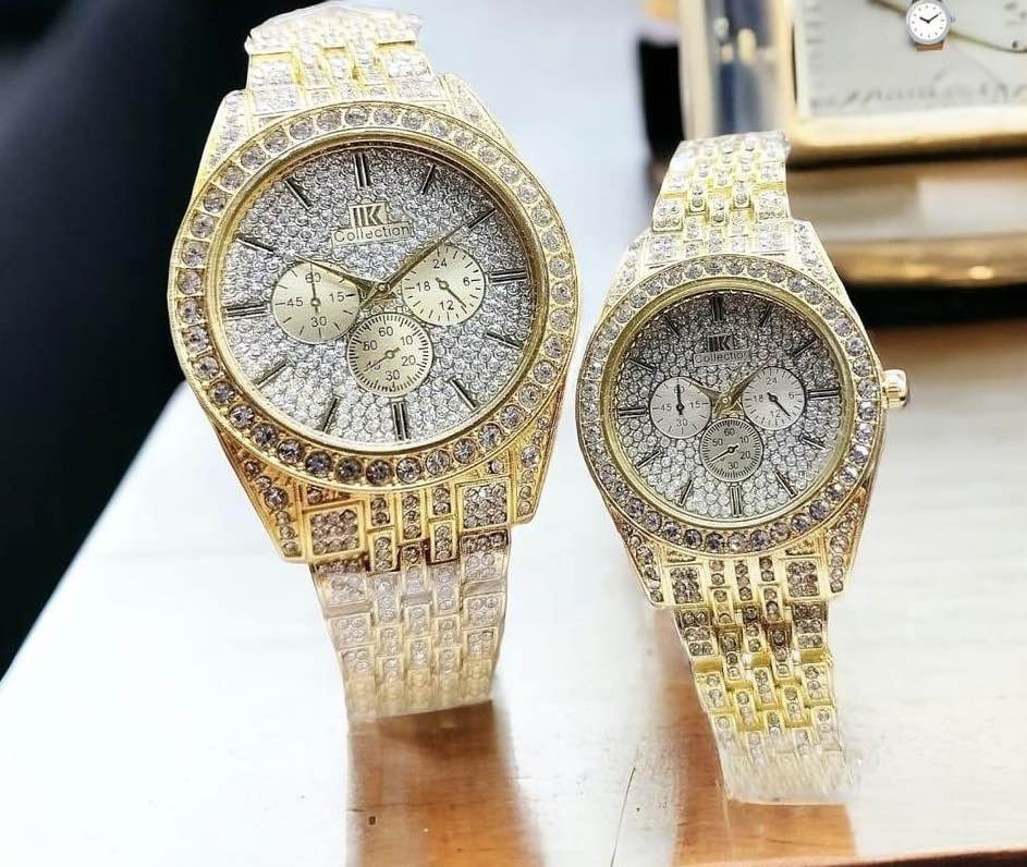 Diamond Stone Couple watch