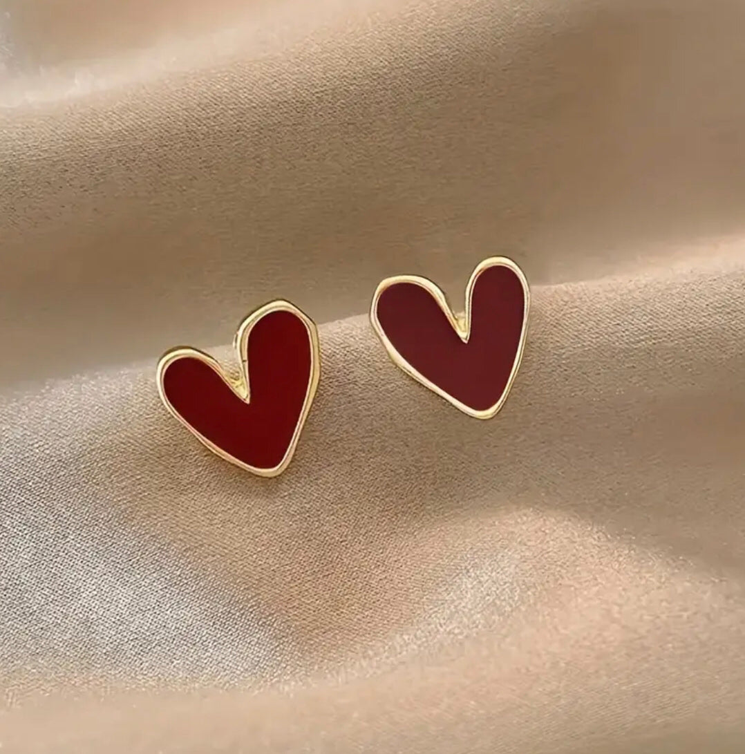 Heart Design Earrings