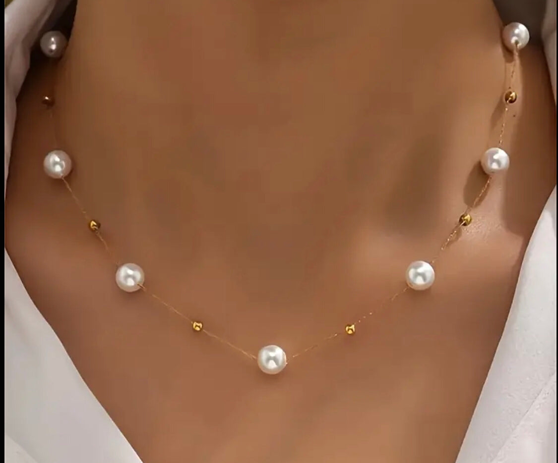 Faux Pearl Necklace